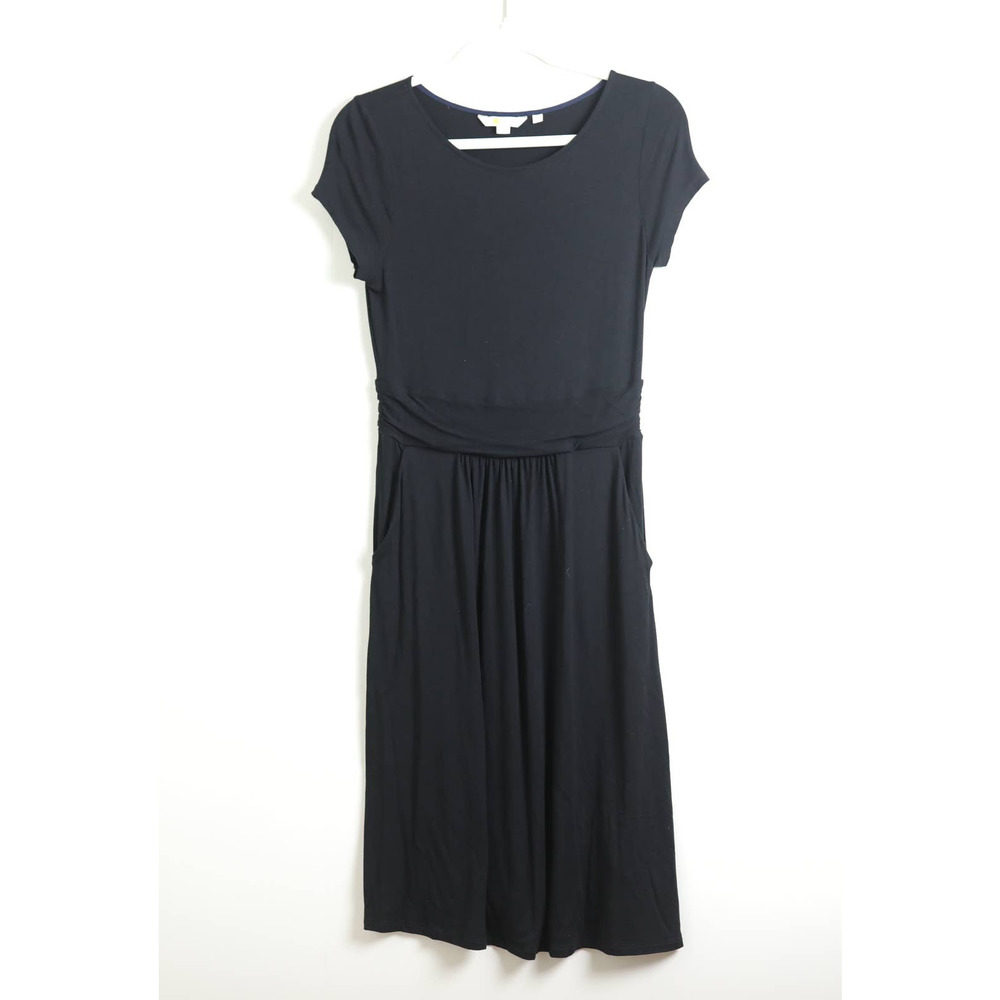 Boden Black Knit Cap Sleeve Dress - 4